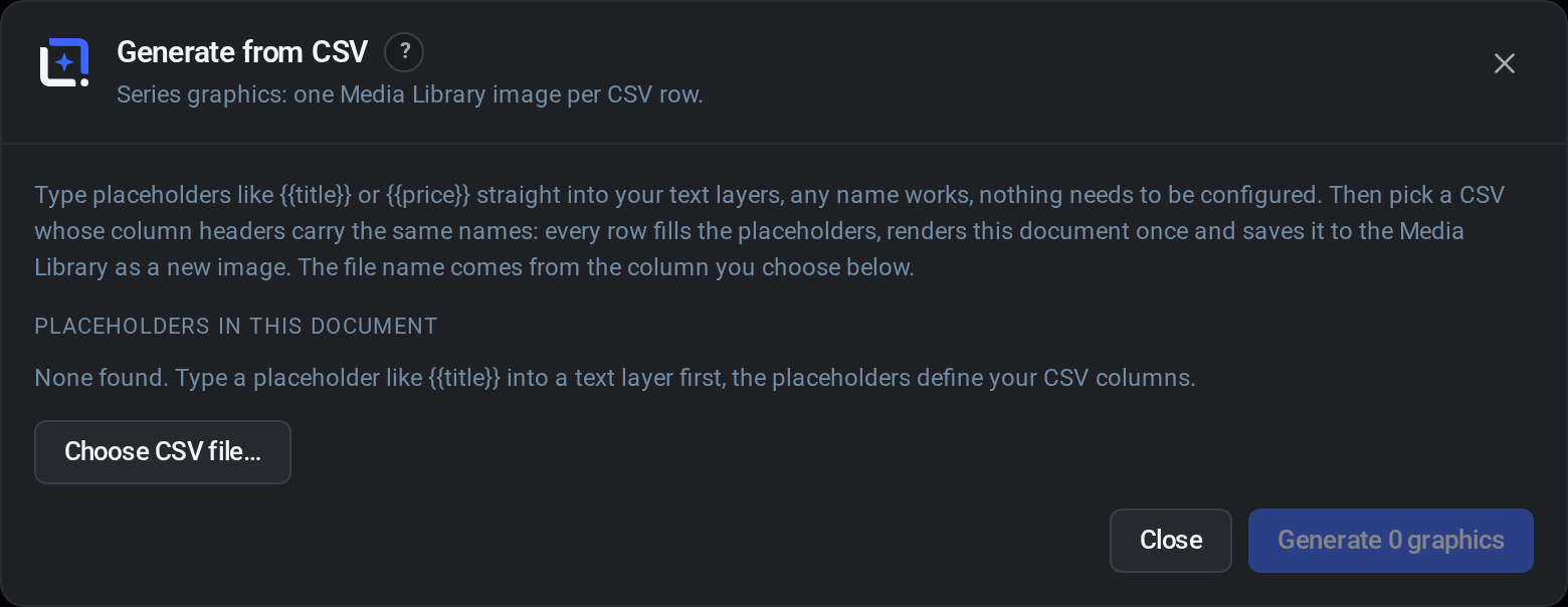 Series from CSV