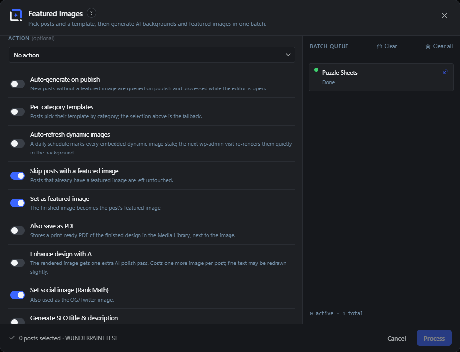 Auto featured images from post content