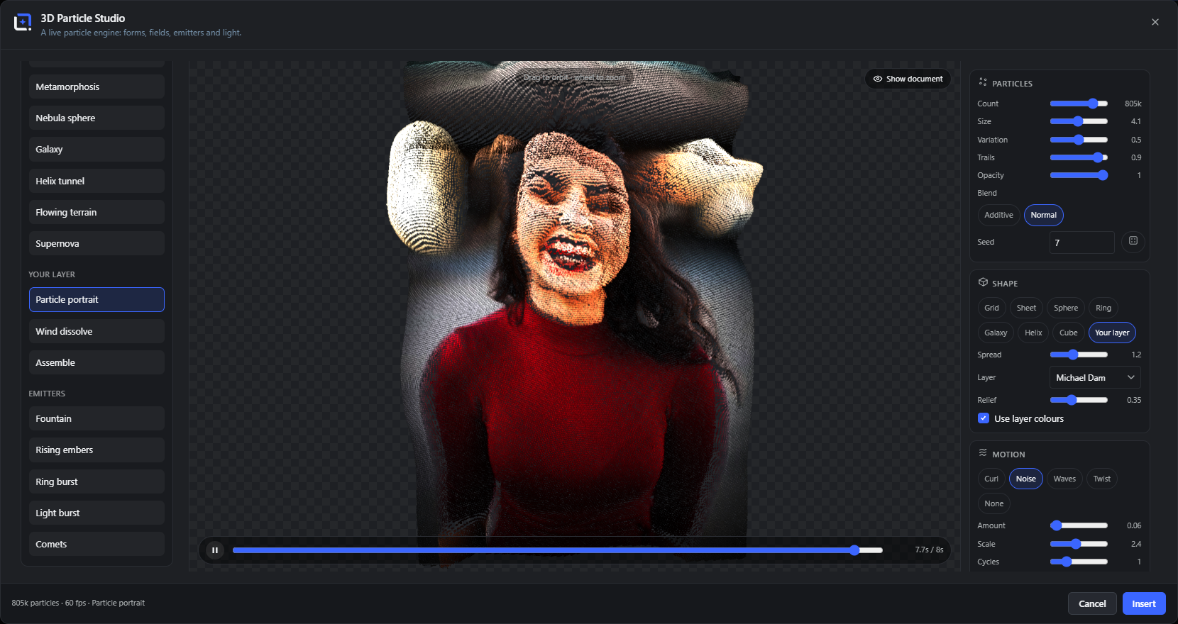3D Particle Studio overview
