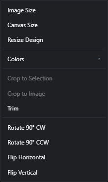 The image menu